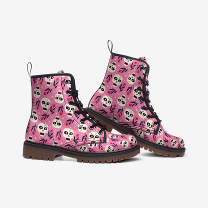 Funky Skulls Vegan Leather Boots