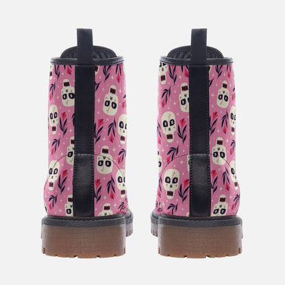 Funky Skulls Vegan Leather Boots