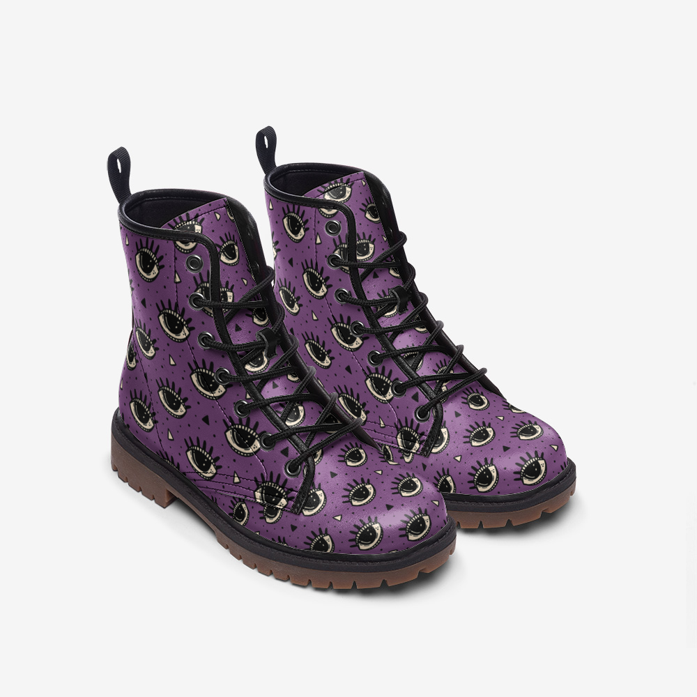 Evil Eye Vegan Leather Boots