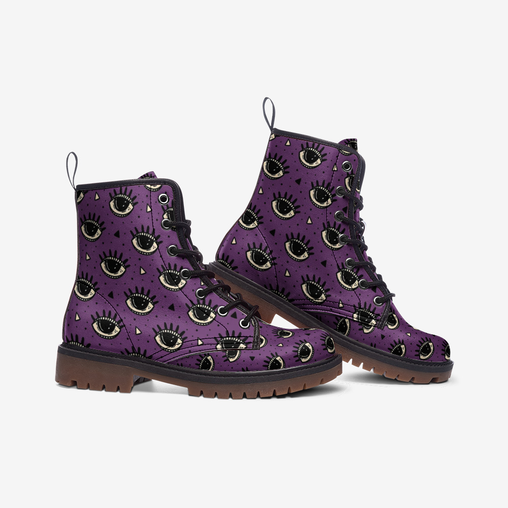 Evil Eye Vegan Leather Boots