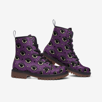 Evil Eye Vegan Leather Boots